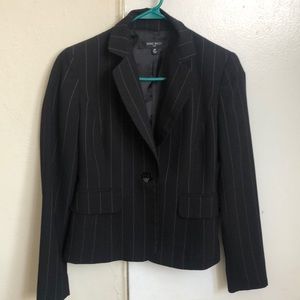 Pin-striped suit